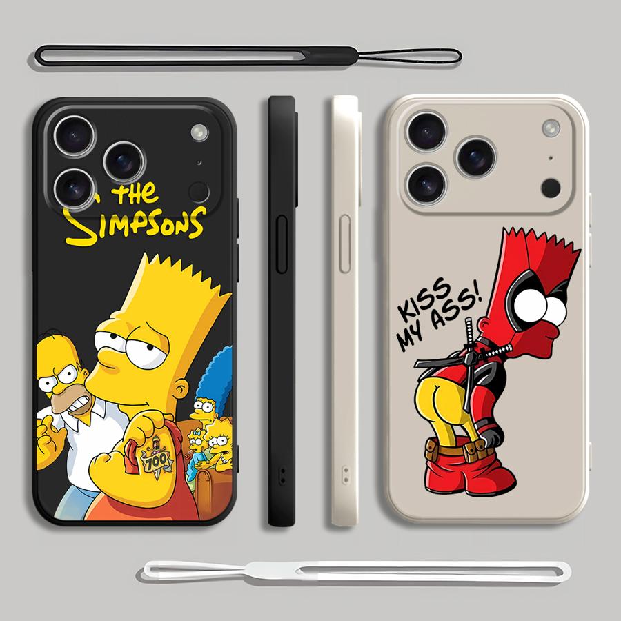 Red Bart Simpson Phone Cover C - Lanyard Anime Logo recension och pris