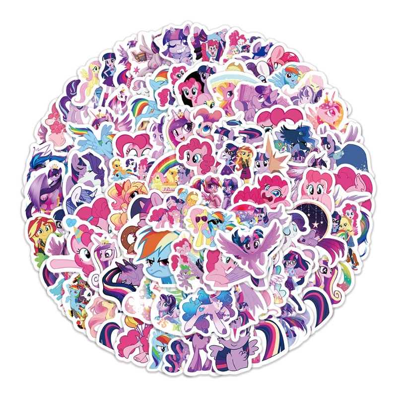 100pcs Cartoon My Little Ponys - Anime Merchandise Gift recension och pris