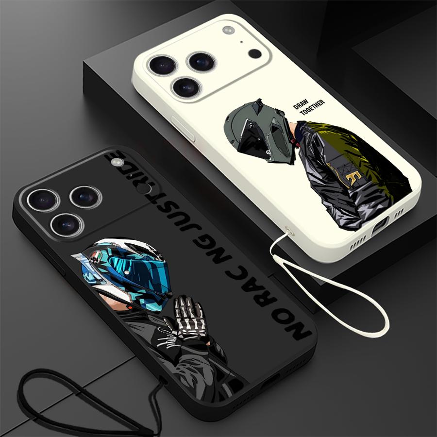 Cool Motorcycle Case for Apple - Lanyard Anime Logo recension och pris